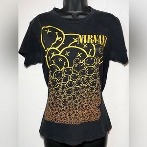 2007 Nirvana Smiley Faces T-Shirt Size Medium Adult